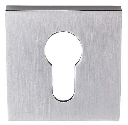 Zanda 8102.E Square Euro Cylinder Escutcheon Pair