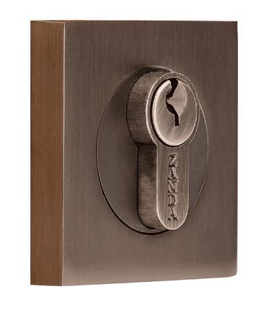 Zanda 8102.E.GN 8102 Square Euro Escutcheon Pair GN