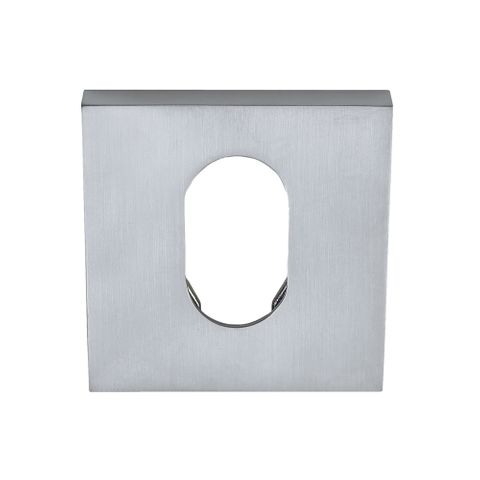 ZANDA 8102.E SQUARE OVAL CYLINDER ESCUTCHEON PAIR