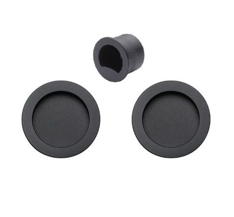 Zanda 8107.BLK 8107 Passage Flush Pull Kit BLK