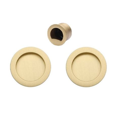 Zanda 8107.SB 8107 Passage Flush Pull Kit SB