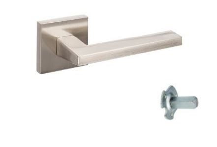 ZANDA 8130 MATRIX SQUARE ROSE DUMMY LEVER LEFT HAND BN