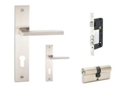 ZANDA 8126.E1 MATRIX LONGPLATE ENTRANCE LOCK SET