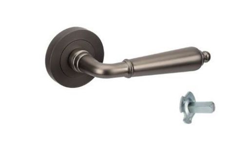 ZANDA 10073.D OXFORD ROUND ROSE DUMMY LEVER GN