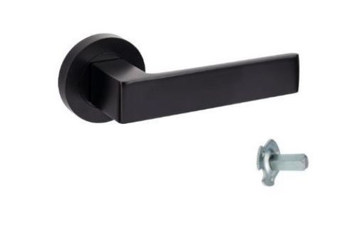 ZANDA 10083.D BOSTON ROUND ROSE DUMMY LEVER BLK