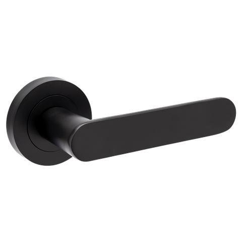 ZANDA 10090 DUKE ROUND ROSE LEVER SET BLK