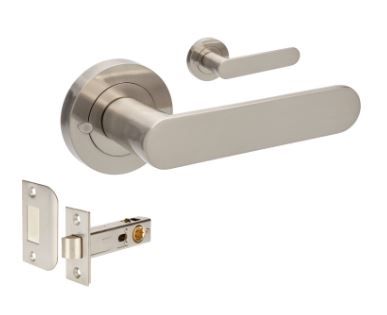 ZANDA 10092 DUKE ROUND ROSE PRIVACY LEVER SET