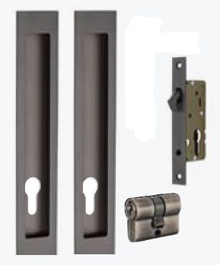 Zanda 10538.GN Narrow Backset Verve Lock Kit 200x37mm GN