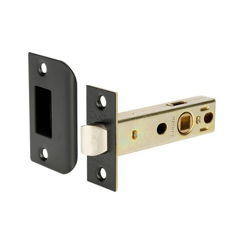 ZANDA 1131 TUBULAR LATCH 60MM BACKSET 45 SHORT ACTION BLK