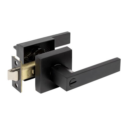 ZANDA 11509 TRIDENT KEY IN LEVER PRIVACY SET BLK