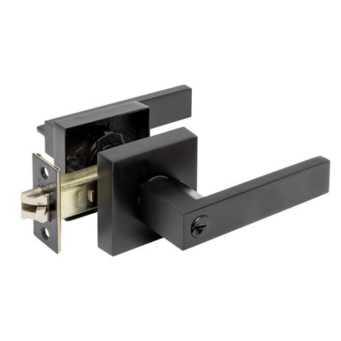 ZANDA 11511 TRIDENT KEY IN LEVER ENTRANCE SET BLK