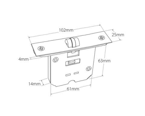 ZANDA 1195 HEAVY DUTY ROLLER CATCH