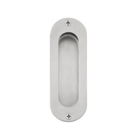 ZANDA 5228 OVAL FLUSH PULL 120X40MM VISIBLE FIX SS