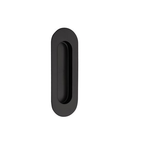 ZANDA 5241 OVAL FLUSH PULL 120X40MM CONCEALED FIX BLK