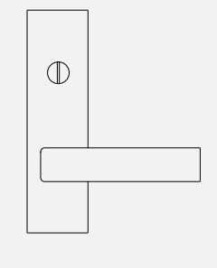 DORMAKABA 6604/37 EXTERNAL PLATE FURNITURE