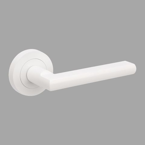 ZANDA 10023.D EPIC ROUND ROSE DUMMY LEVER WHT