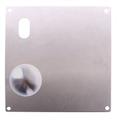 LOCKWOOD 202 ARTEFACT INT PLATE W/CYL HOLE + 20 KNOB LH SS