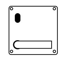 LOCKWOOD 202 ARTEFACT INT PLATE W/CYL HOLE + 59 LEVER LH SS