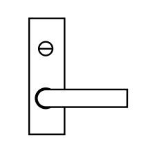 LOCKWOOD 224 ARTEFACT EXT PLATE W/EMERG TURN + 20 KNOB SS