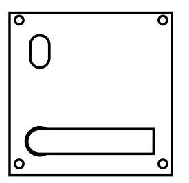 LOCKWOOD 200 ARTEFACT INT PLATE W/TURN + 115 LEVER LH SS