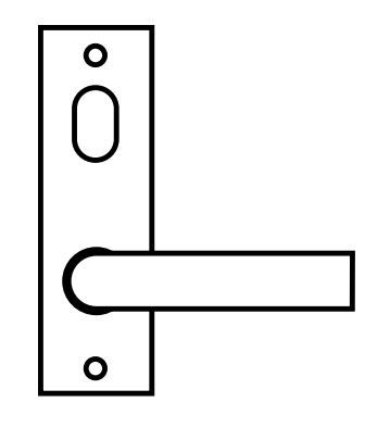 LOCKWOOD 224 ARTEFACT INT PLATE W/TURN + 101 LEVER SS