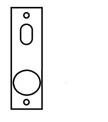 LOCKWOOD 224 ARTEFACT INT PLATE W/TURN + 20 KNOB SS