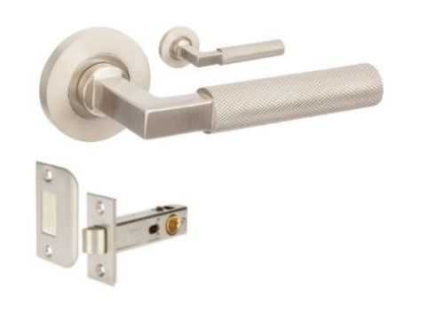 ZANDA 9346 ZURICH KNURLED ROUND ROSE PASSAGE LEVER SET