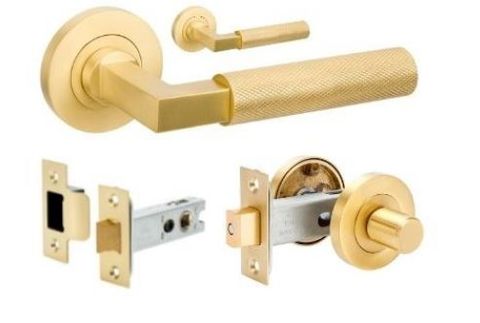 ZANDA 9347 ZURICH ROUND LEVER SET W/LATCH + PRIVACY KIT SB