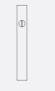 DORMAKABA 6400 EXT NARROW PLATE WITH EMERGENCY BUTTON SSS