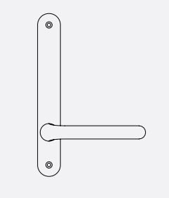 DORMAKABA 6500 INT NARROW PLAIN PLATE WITH 31 LEVER SSS