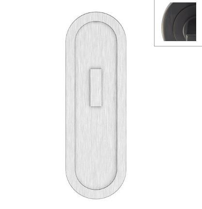 Designer Doorware FP811-65-200-VGM Oval Privacy Flush Pull 200 X 65mm Vgm