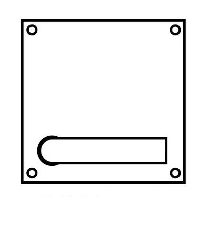 LOCKWOOD 200 ARTEFACT INTERNAL PLATE WITH 142 LEVER LH SS