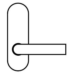 LOCKWOOD 212 ARTEFACT EXTERNAL PLATE WITH 74 LEVER SS