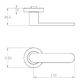 DESIGNER DOORWARE CLUB LVR SET ON ON R10 ROSE INC LATCH BOLT