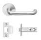 DESIGNER DOORWARE DANIELA LVR SET ON R10 ROSE INC LATCH BOLT