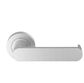 Designer Doorware LU-R10-TL60-SN Luna Lever Set On R10 Rose Inc. Latch Bolt