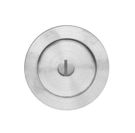 DESIGNER DOORWARE ROUND FLUSH PULL W/EMERGCY RELEASE 65MM SN