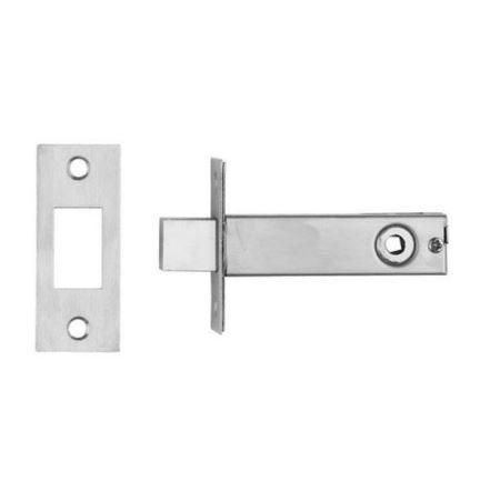 DESIGNER DOORWARE TUBULAR PRIVACY BOLT 60MM BACKSET SSS