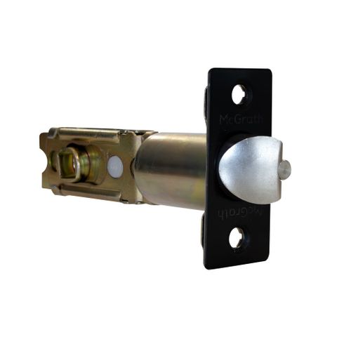 MCGRATH LOCKS ADJ BSET 60/70MM TUB LATCH BLK W/ 2 HR FIRE RA