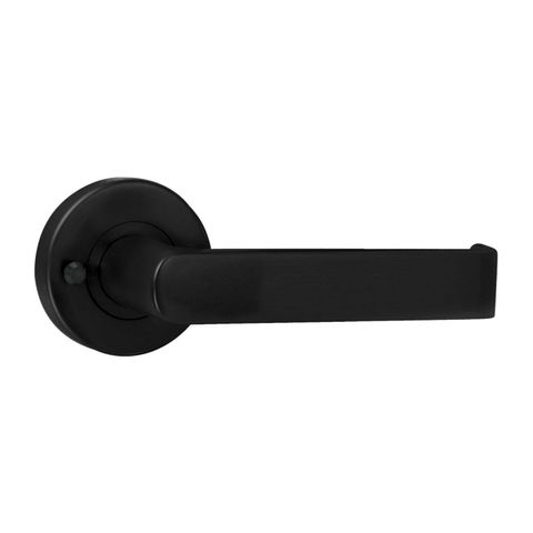 YALE LEVER 1 PRIVACY SET WITH LATCH BLACK