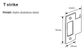 ALLEGION G2 SERIES T STRIKE PLATE