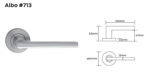 SCHLAGE ALBO PRIVACY LEVER SET WITH LATCH