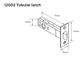 TUBULAR LATCH 60mm B/SET 7.6MM SPINDLE W/ T'STRIKE & SCREWS
