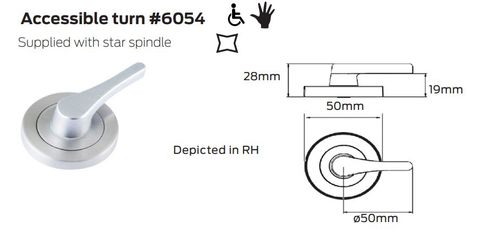LEGGE 6000 SERIES 6054 LH ACCESSIBLE TURN SNIB