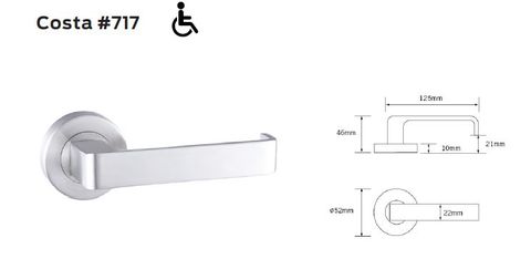 SCHLAGE 7000 COSTA PRIVACY SET WITH LATCH