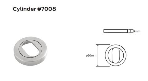SCHLAGE 7000 SERIES OVAL CYLINDER ESCUTCHEON