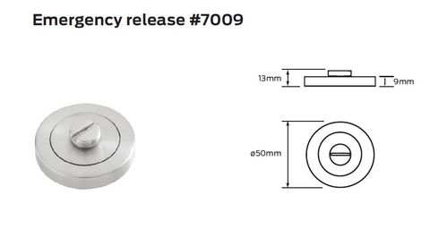 SCHLAGE 7000 SERIES EMERGENCY RELEASE