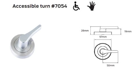 SCHLAGE 7000 SERIES RH ACCESSIBLE TURN SNIB