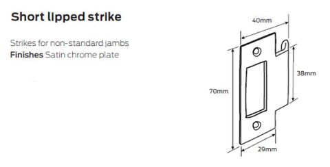LEGGE 991/990 SERIES 40mm SHORT LIPPED T'STRIKE PLATE