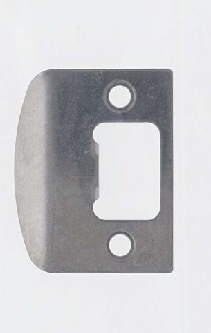 CARBINE RESIDENTIAL D SHAPE STRIKE PLATE STAINLESS STEEL DP